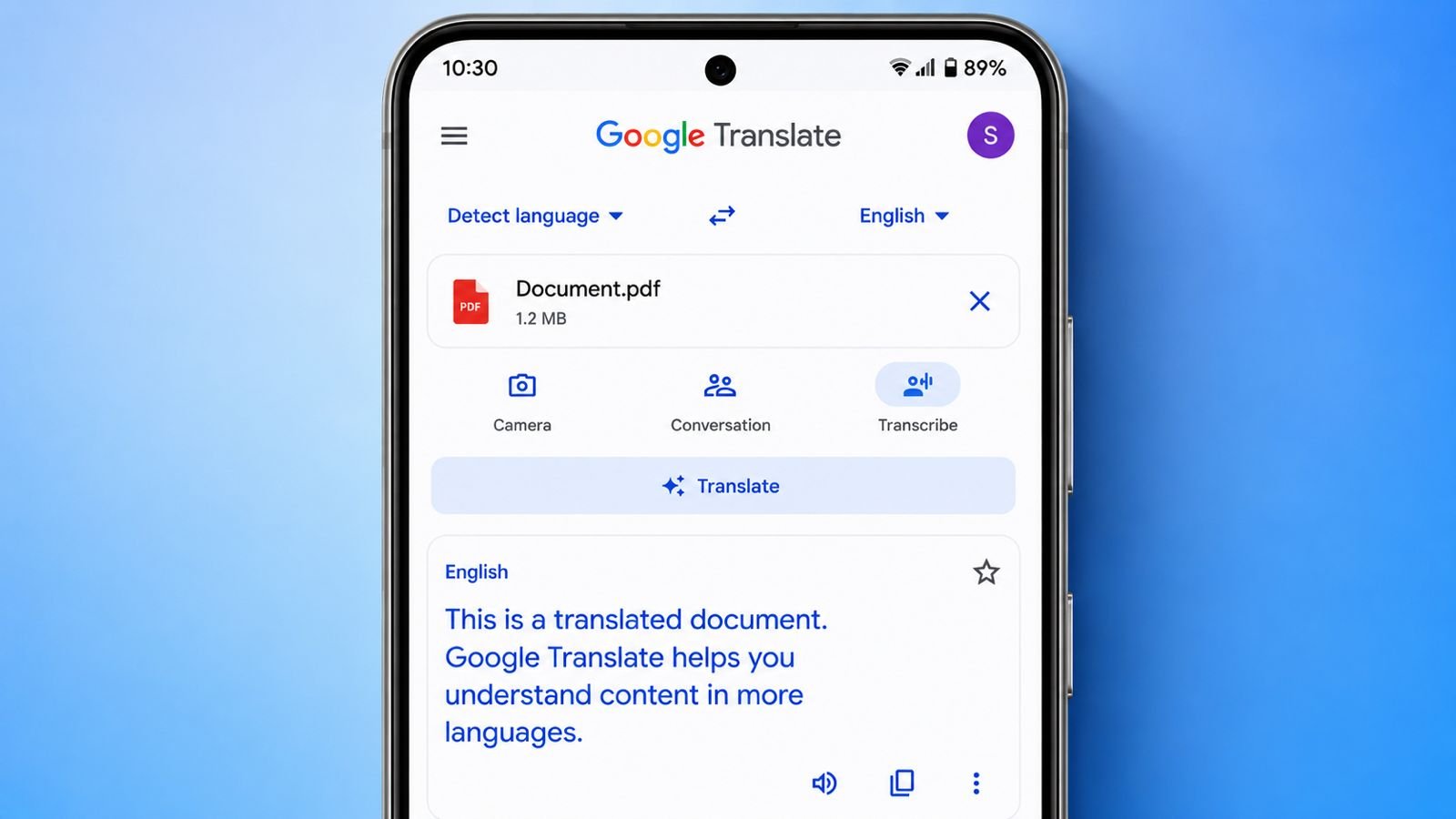 Translate PDFs With Google Translate