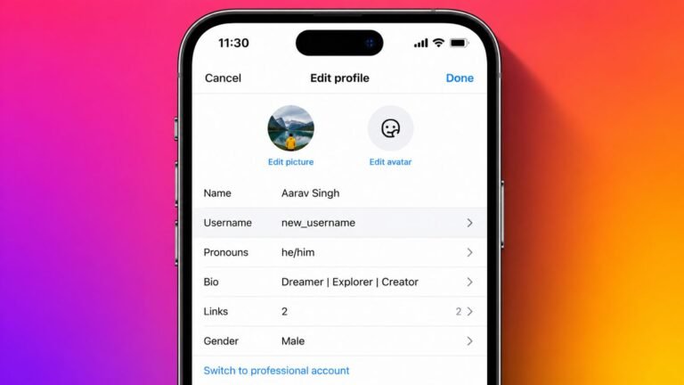 Change Instagram Username
